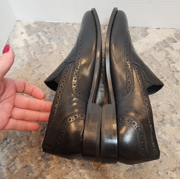 NWT Nunn Bush Norris Wingtip Double Gore Slip-On Black Leather Loafer. Size 11.5 main image 13